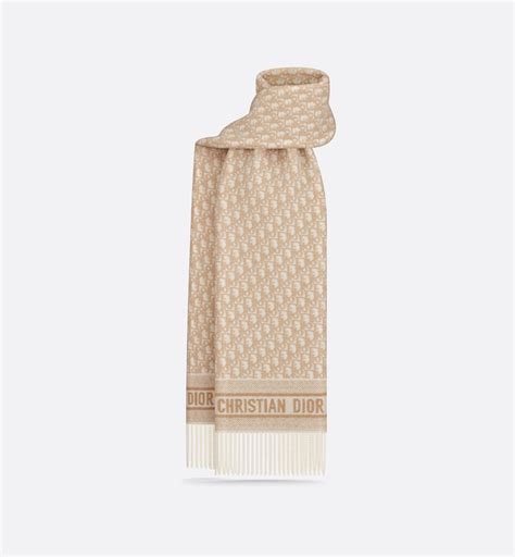 christian dior schal beige|Dior Oblique Scarf Ecru and Beige Cashmere .